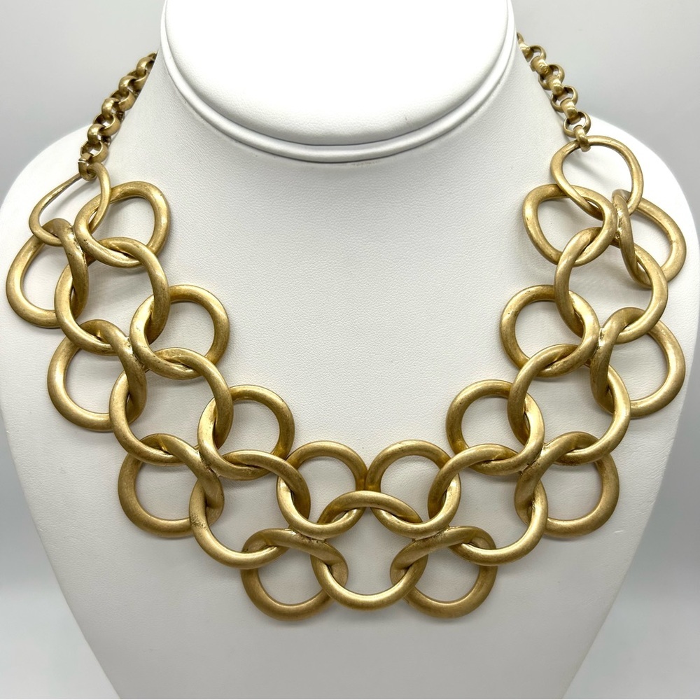 Stella & Dot Gold Links Necklace